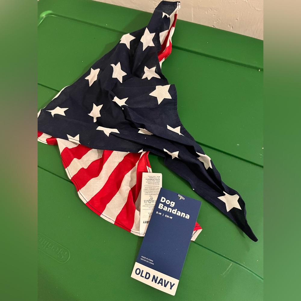 American Flag Dog bandana